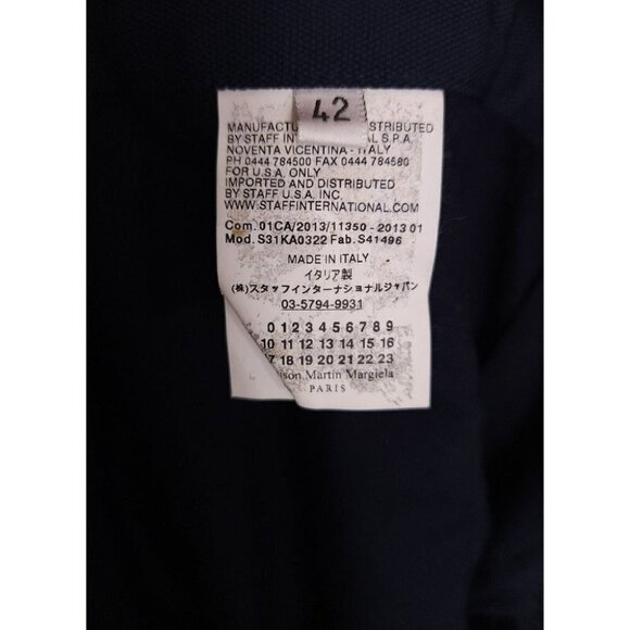 Maison Margiela Replica Vienna 1960's Cropped Tuxedo Trouser M Navy MMM - Picture 13 of 13